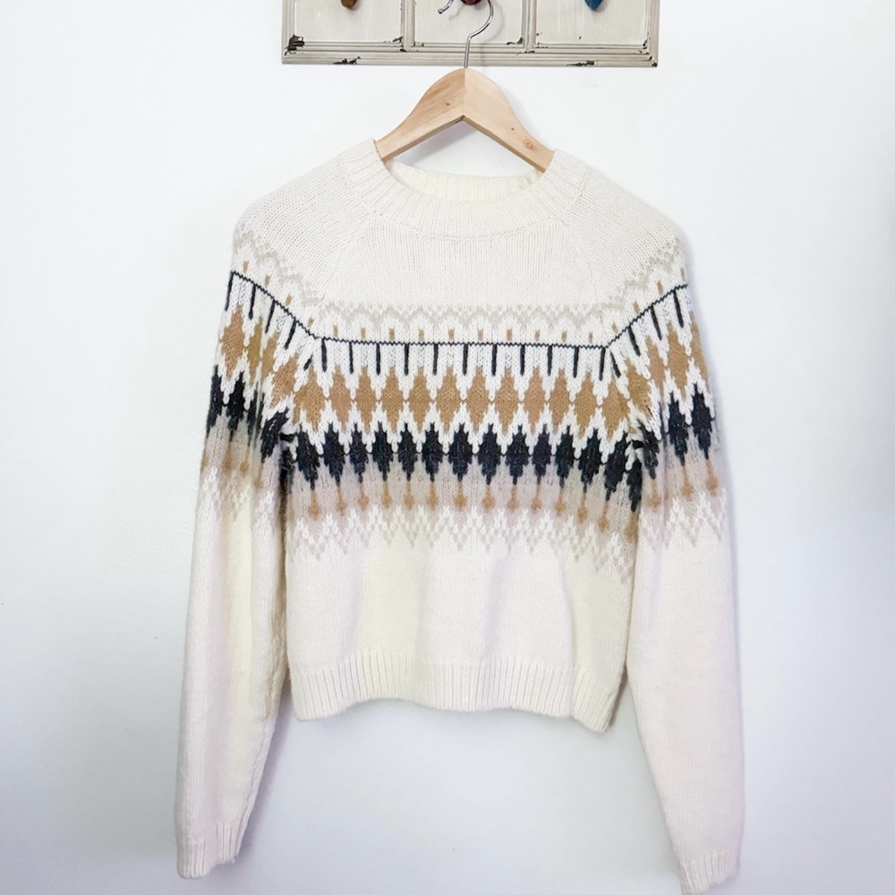 American Eagle Cozy Patterned Sweater XXS